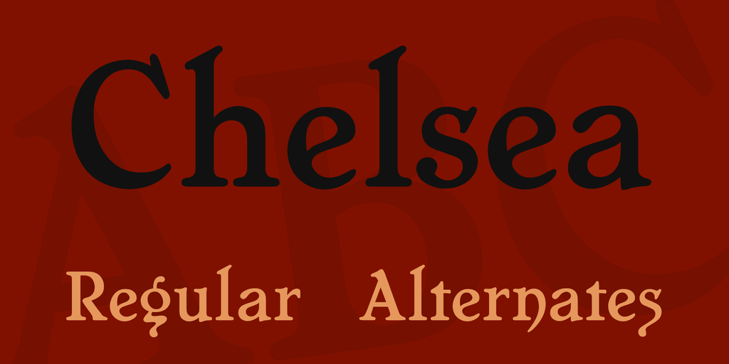 Chelsea fonts